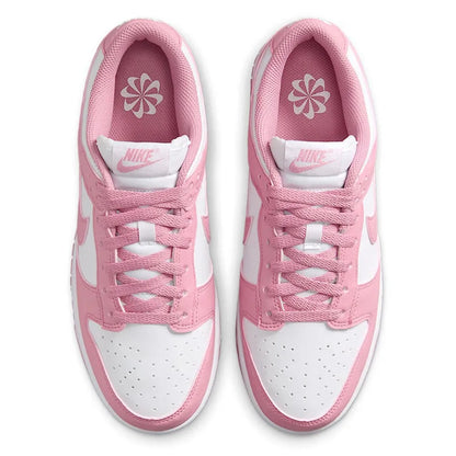 „NIKE Dunk Low Retro“ moteriški bateliai, rožiniai ir balti, žemi, retro stiliaus kasdieniai sportiniai bateliai, patvarūs sportiniai bateliai, riedlentininkų bateliai DD1873-112