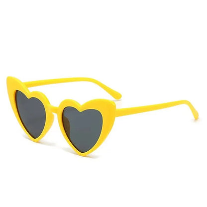 1 buc. Ochelari de soare în formă de inimă cu personaje de desene animate pentru copii, ochelari de soare pentru bebeluși, băieți și fete, ochelari de soare UV400, cadouri pentru copii, ochelari de modă pentru petreceri