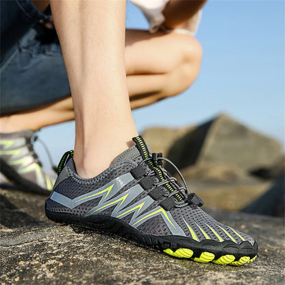 Sapatos Aquáticos Unissexo de Secagem Rápida para Homem e Mulher, Coloridos, para Praia, Natação, Surf e Beira-Mar, Ténis Aquáticos para Casal, Descalços, para Caminhada em Riachos