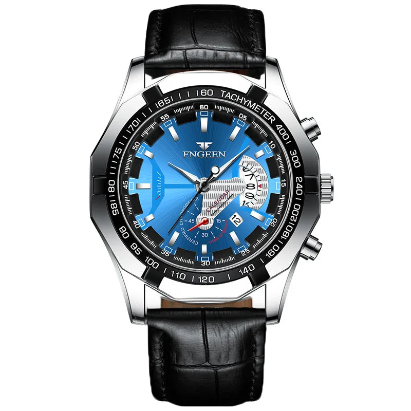 BINBOND Orginal Quartz Wristwatches For Men Luxury Luminous Waterproof Auto Date Men's Watch Stainless Steel Reloj Free Ship