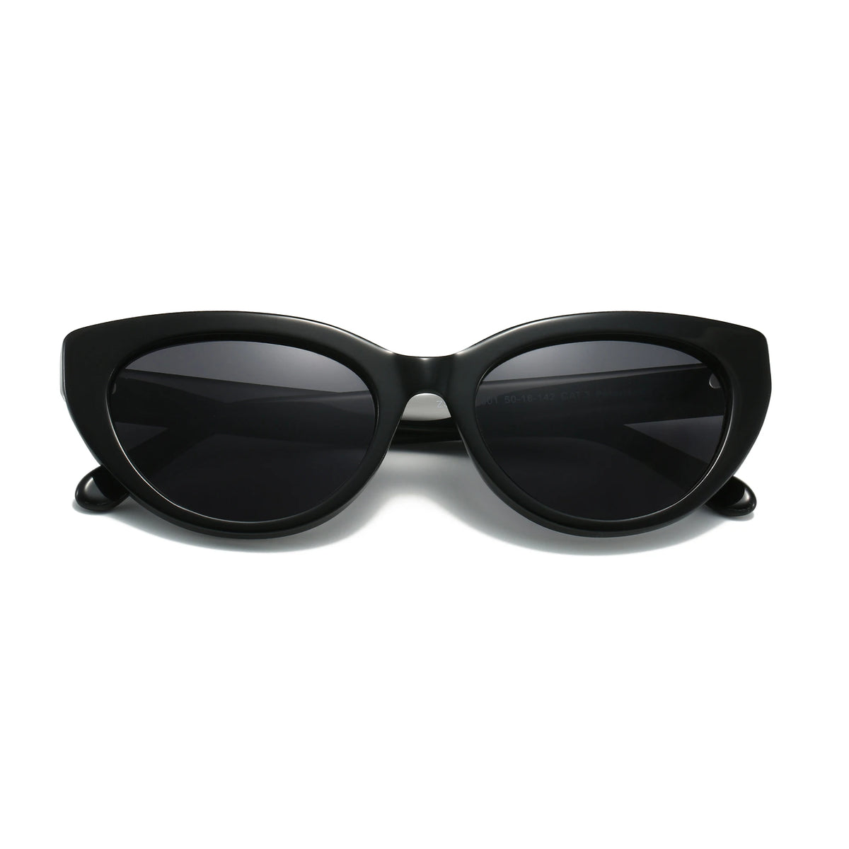 ZENOTTIC Ochelari de soare retro Cat Eye polarizați, realizați manual din acetat, cu protecție UV400, pentru femei