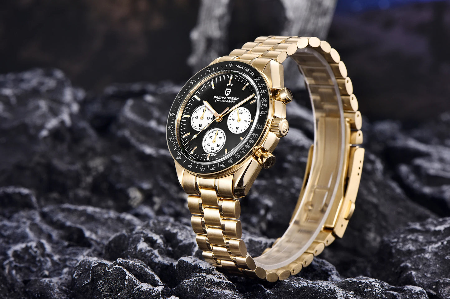 PAGANI DESIGN 2026 New Mens Watches Panda Moon Watch Luxury Quartz Watch For Men Automatic Date Sport Chronograph Wristwatch Men