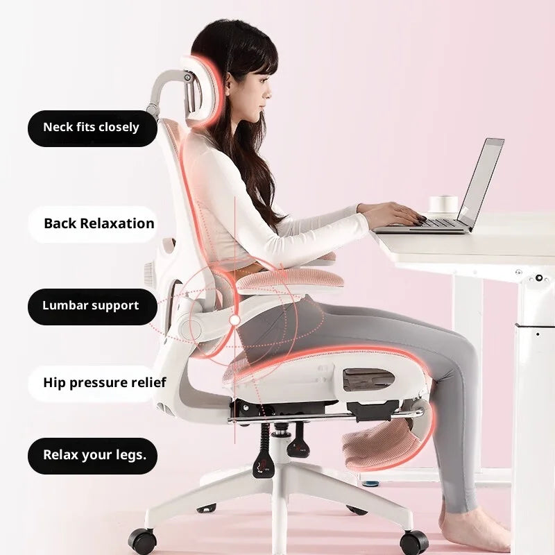 Massage Ergonomic Rattan Chair Folding Office Chaise Sihoo Leather Office Chair With Chairs for Living Room Weightless Desk