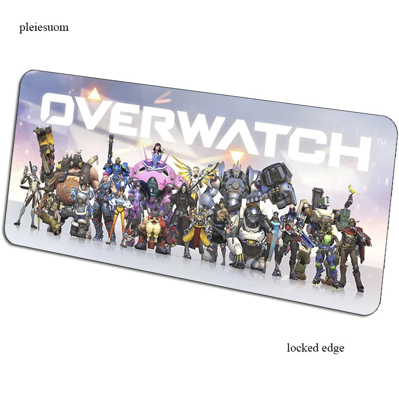 Tappetino mouse gaming Overwatch con stampa HD, 900x400x3mm, tappetino gamer per scrivania computer, mousemat PC economico per notebook