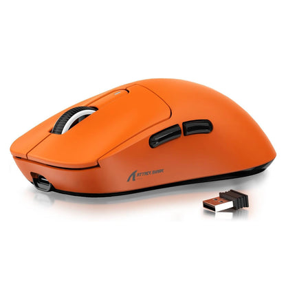 ATTACK SHARK X3 Wireless Gaming Mouse, 49g Ergonomic PC Mouse, Triple Modes PAW3395 26K DPI Optical Sensor, Programmable Buttons
