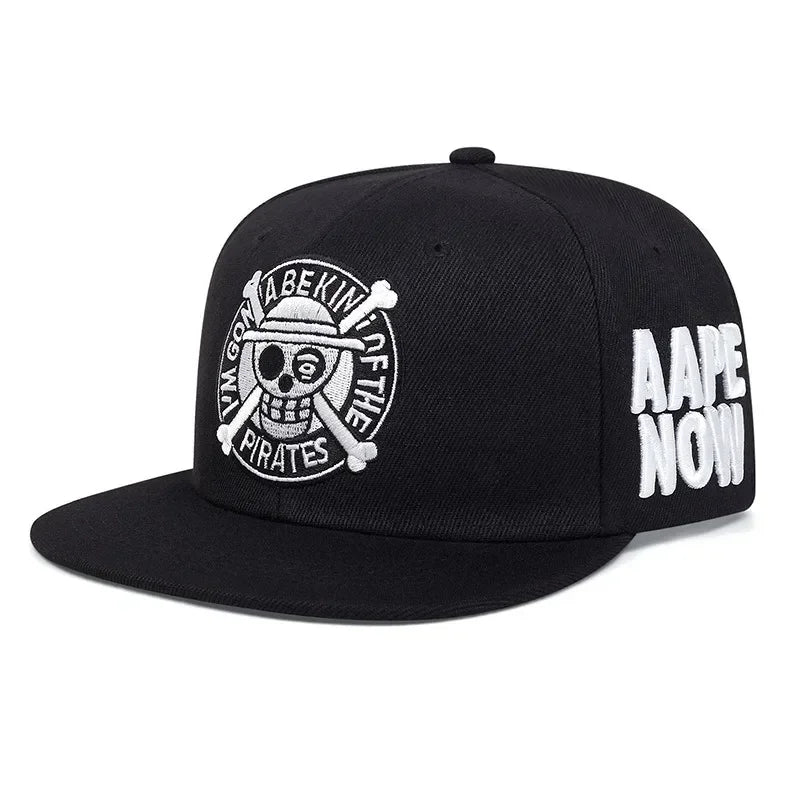 Anime ONE PIECE Fashion Baseball Caps for Men Women Luffy Skull Embroidered Men's Women's Cap Leisure Hip Hop Snapback Hat Gift