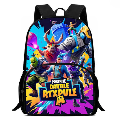 Mochilas Infantis Classic Game Fortnites para Rapazes e Raparigas, Presente de Aniversário para Estudantes, Mochilas Escolares de Grande Capacidade, Duráveis, para Campismo