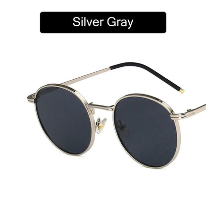 Ochelari de soare la modă pentru femei și bărbați, ochelari de soare rotunzi, ochelari pentru femei cu ramă metalică, ochelari de pescuit pentru bărbați, ochelari Hip Hop cu ramă metalică, ochelari de soare UV400