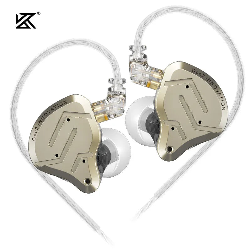 Cuffie cablate in-ear KZ ZSN Pro 2 Hybrid – Auricolari 1BA+1DD HiFi con bassi, cancellazione del rumore e microfono