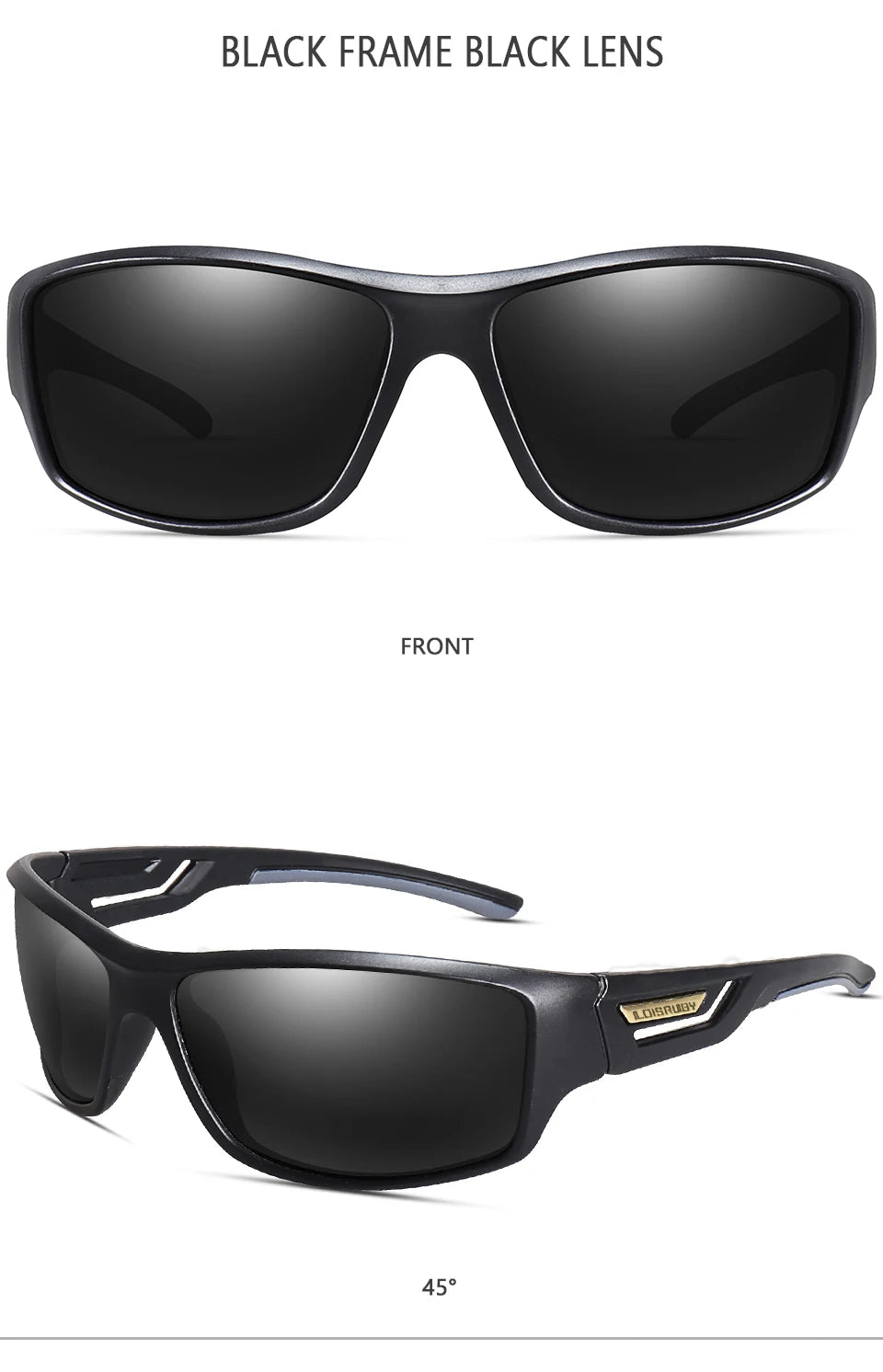 Ochelari de soare LOISRUBY cu lentile polarizate, camuflați, pentru ciclism, șofat, activități în aer liber, protecție Tacakle, sport, pescuit și alergare