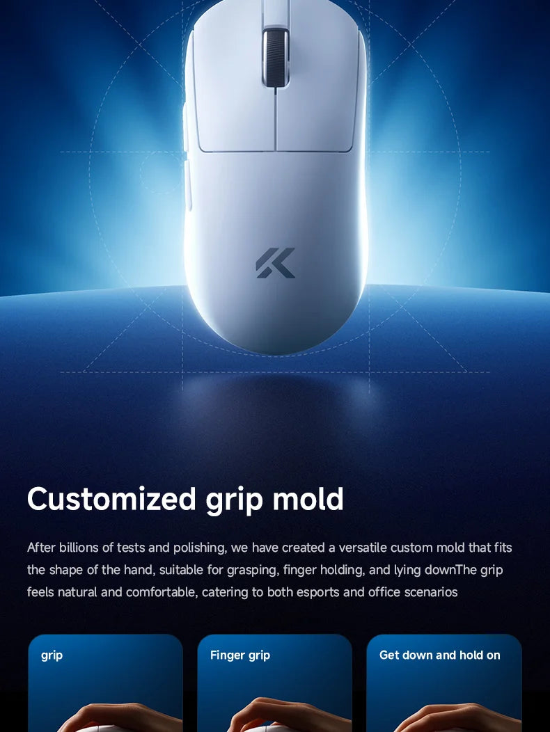 MCHOSE A7 V2 Ultra Wireless Gaming Mouse Pixart3950Ti Flagship Sensor Super 20000FPS for Accurate Tracking Support Web Driver