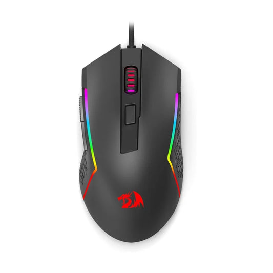 Mouse da gaming cablato Redragon M616 RGB, 10000 DPI, ottico, 6 pulsanti programmabili, 8 modalità retroilluminate, software con supporto per configurazioni personalizzate dei tasti