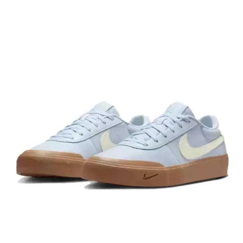 Nike Court Shot: Bequeme, vielseitige Low-Top-Sneaker für Herren mit dünner Sohle, rutschfest und strapazierfähig, blau IB2316-400