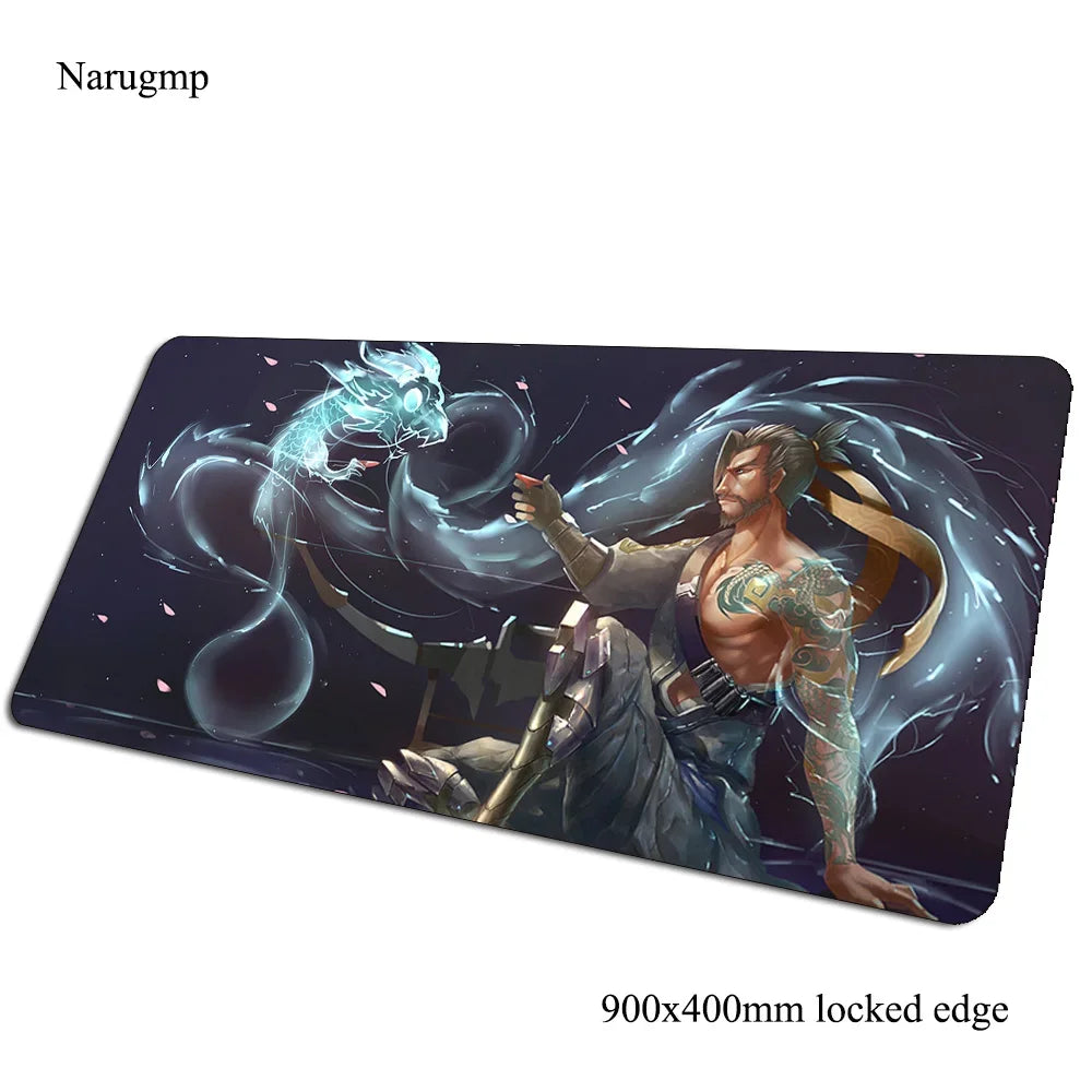 Podkładka pod mysz Overwatch, mata na biurko 900x400x3mm, duża gamingowa podkładka pod mysz i klawiaturę, prezent dla gracza PC na urodziny