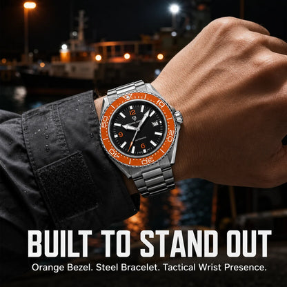 Pagani Design New Top Men's Mechanical Watch Luxury Sapphire Stainless Steel 100m Waterproof Ceramic Bezel Automatic Watch