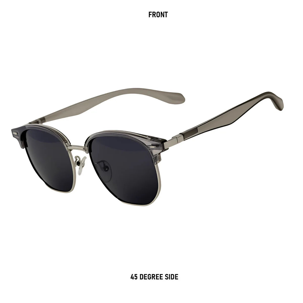 Ochelari de soare polarizați pentru bărbați, lentile semi-fără ramă, ochelari de soare vintage retro pentru femei, ochelari de soare la modă pentru vacanță, Gafas De Sol Hombre