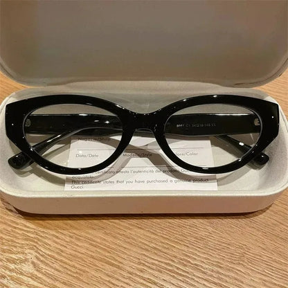 EYORA Vintage Cat Eye Reading Glasses Women Anti Blue Ray Myopia Eyewear Photochromic Progressive Prescription Optical Glasses