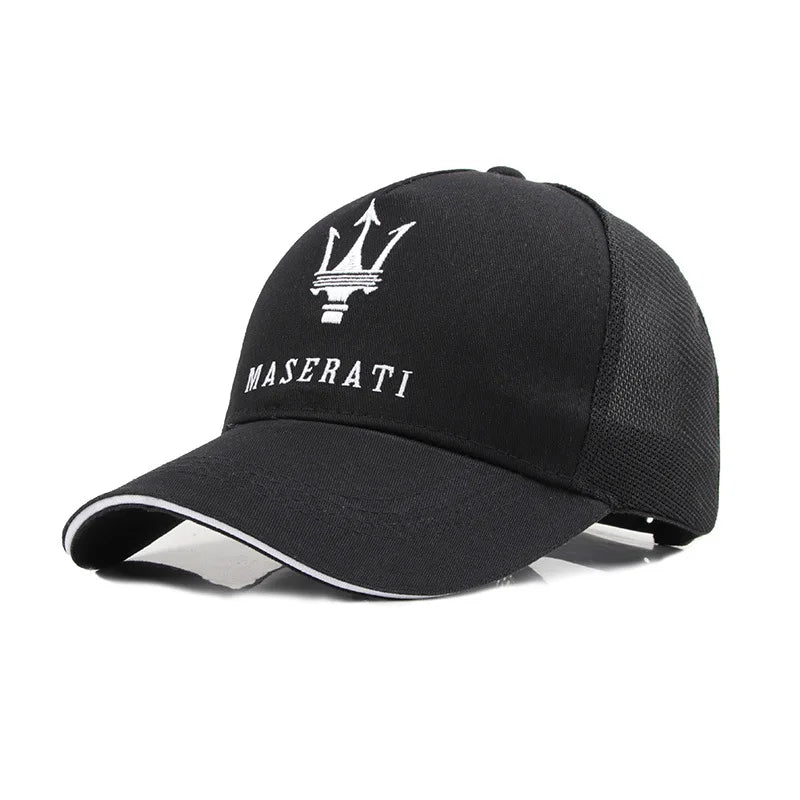 For Maserati Baseball Caps Men Women Embroidery Adjustable Hip Hop Sun Hat Outdoor Sport Hiking Running Cotton Gift Wheelcap