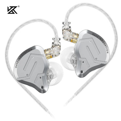 Cuffie cablate in-ear KZ ZSN Pro 2 Hybrid – Auricolari 1BA+1DD HiFi con bassi, cancellazione del rumore e microfono
