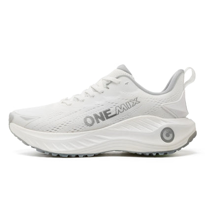 O-Resilio Running Shoes Men Cushion Stability Outdoor Sports Casual Mesh Lace-Up Lightweight Gym Jogging Sneakers