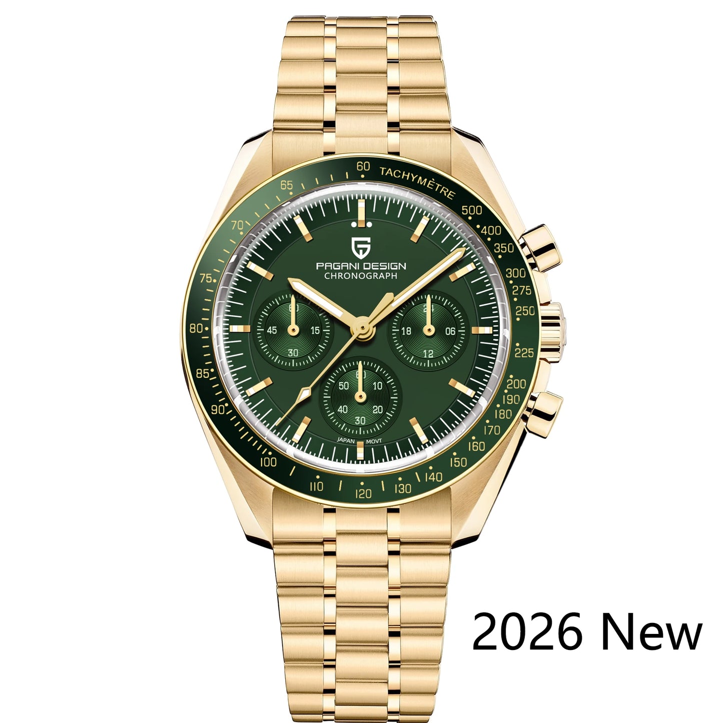 PAGANI DESIGN 2026 New Men's Watches Top Luxury Quartz Watch For Men Auto Date Speed Chronograph AR Sapphire Mirror Wrist watch