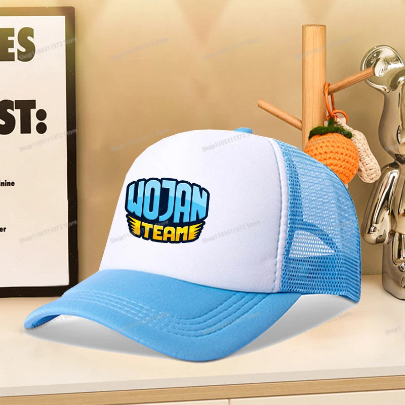 Wojan Teams Mesh Baseball Cap Cute Cartoon Summer Outdoor Sports Sun Hat Fashion Parent-child Activity Breathable Sunbonnet Gift