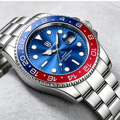2026 New QINGXIYA Luxury Men Quartz Watches Stainless Steel Waterproof Luminous Date Watch Top Brand Men Wristwatch reloj hombre
