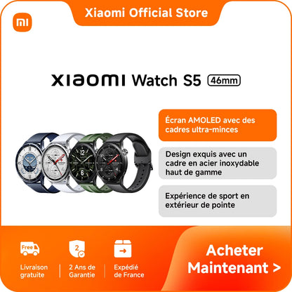 [Official] Xiaomi Watch S5 46mm | 1.48" AMOLED display with ultra-thin frames, enhanced five-system dual-band GNSS, up to 21 days of ultra-long battery life, exquisite design with a top-grade stainless steel frame