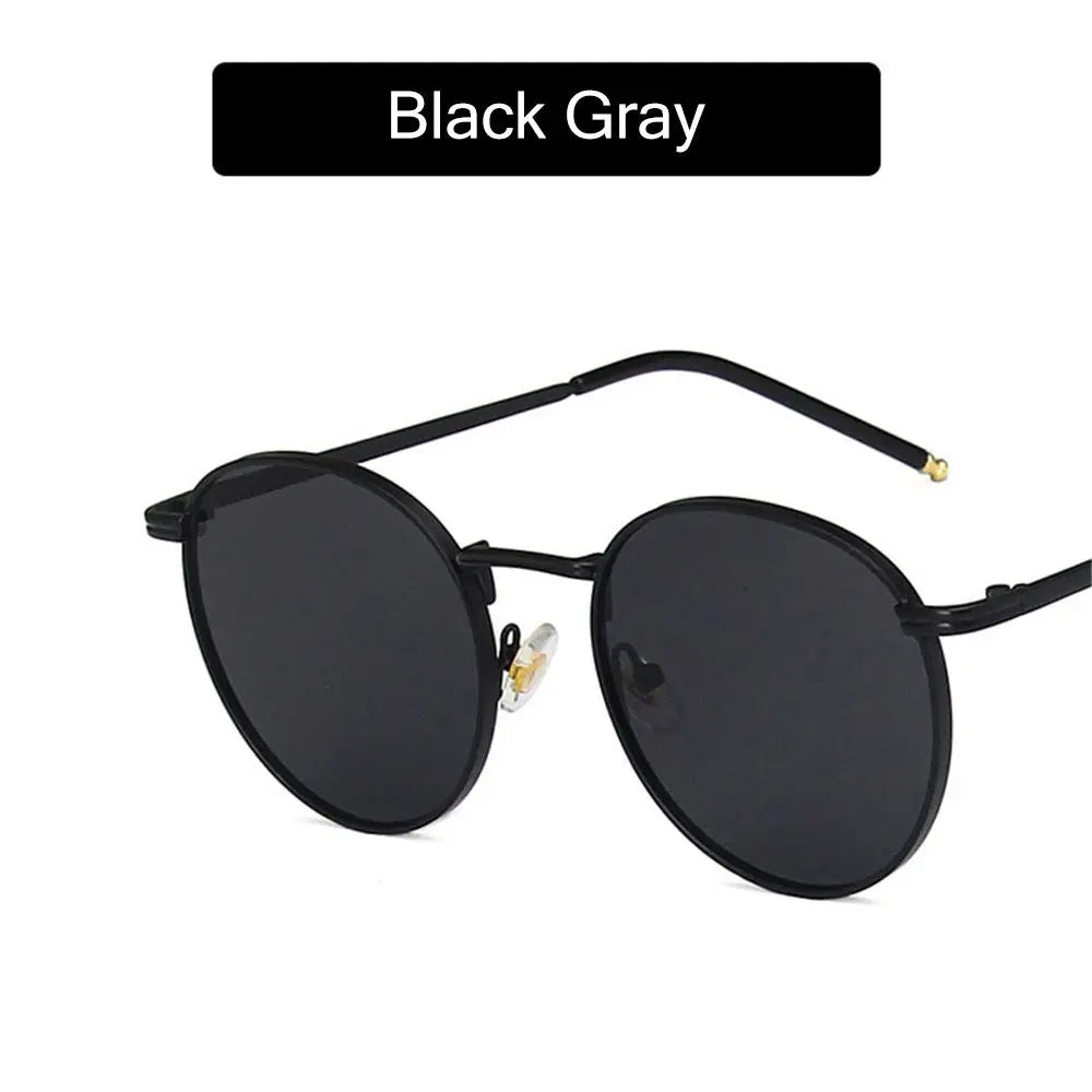 Ochelari de soare la modă pentru femei și bărbați, ochelari de soare rotunzi, ochelari pentru femei cu ramă metalică, ochelari de pescuit pentru bărbați, ochelari Hip Hop cu ramă metalică, ochelari de soare UV400