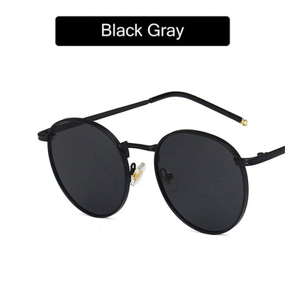 Ochelari de soare la modă pentru femei și bărbați, ochelari de soare rotunzi, ochelari pentru femei cu ramă metalică, ochelari de pescuit pentru bărbați, ochelari Hip Hop cu ramă metalică, ochelari de soare UV400