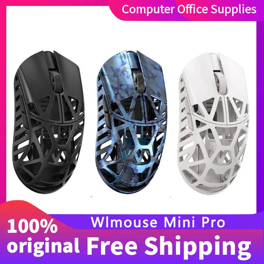 Wlmouse Mini Pro професионална мишка, лека магнезиева сплав, три режима, безжична геймърска мишка, 8K честота на отчитане, PAW3950, DPI30000