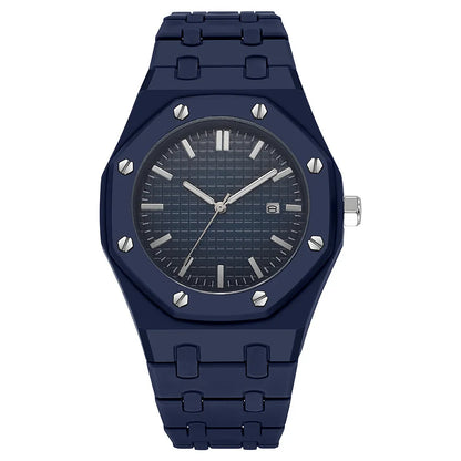 New Fashion Men Luxury Calendar Watch Women Business Casual Quartz Watches Sports Plastic Watch Students Watches Reloj Hombre