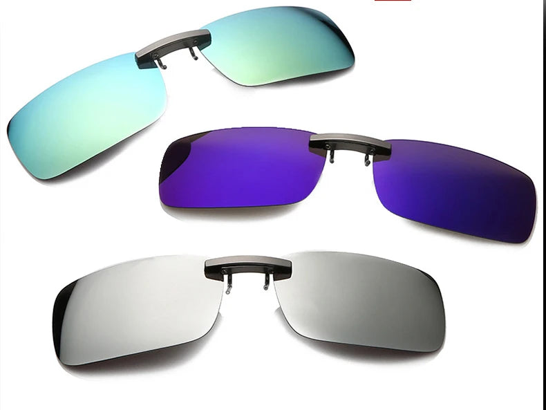 BOYSEEN Ochelari de soare polarizați cu clemă, lentile pentru vizibilitate zi și noapte la volan, unisex, sport, pescuit, ochelari pentru miopie, bărbați, femei, călătorii, activități în aer liber