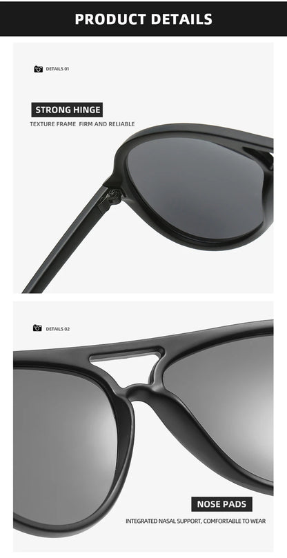 Ochelari de soare polarizați Classic Pilot pentru bărbați și femei, ochelari de soare retro mici în stil aviație, pentru bărbați și femei, la modă, cu protecție UV400, pentru condus