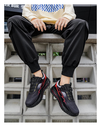Zapatillas de running para hombre de primavera y verano, calzado de senderismo para exteriores, zapatillas de trail resistentes al desgaste con cierre BOA, transpirables, de estilo deportivo y casual