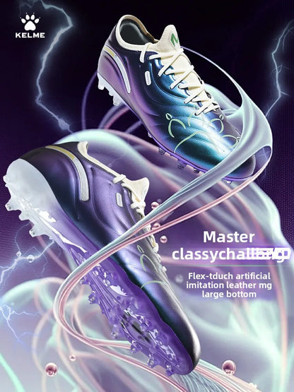 Chuteiras de Futebol Kelme para Adulto MG com Pitões Curtos, Botas de Treino de Futebol para Homem, Calçado Profissional de Competição Específico para Relva