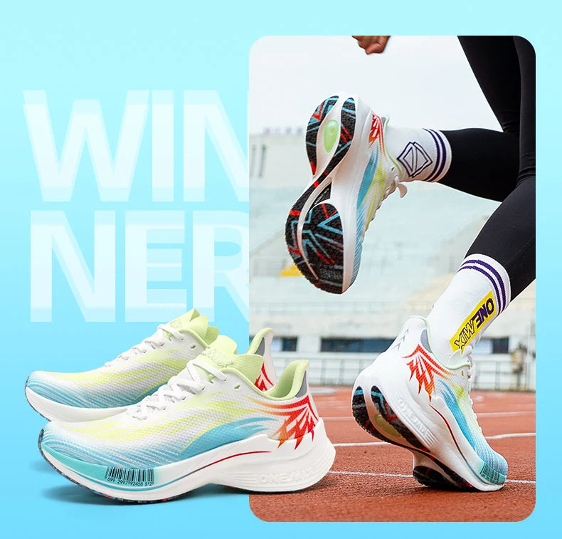 ONEMIX 2026 New Arrival Training Running Shoes for Men, Full Sole Nylon Plate Sport Shoes, Breathable Summer Female Jogging Shoes