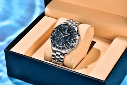 PAGANI DESIGN 2026 New Men's Watches Top Luxury Quartz Watch For Men Auto Date Speed Chronograph AR Sapphire Mirror Wrist watch