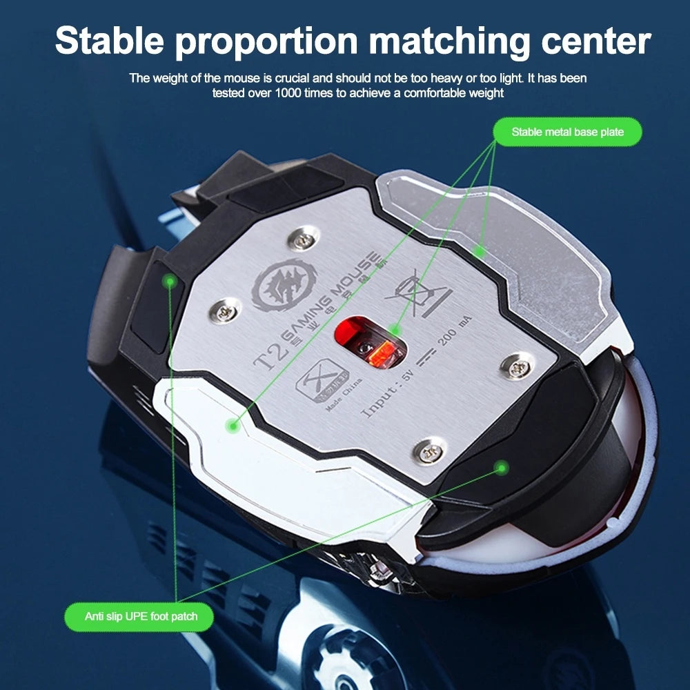 Rechargeable Wireless Mouse Gaming Computer Silent Bluetooth Mouse USB Mechanical E-Sports Backlight PC Gamer Mouse For Computer