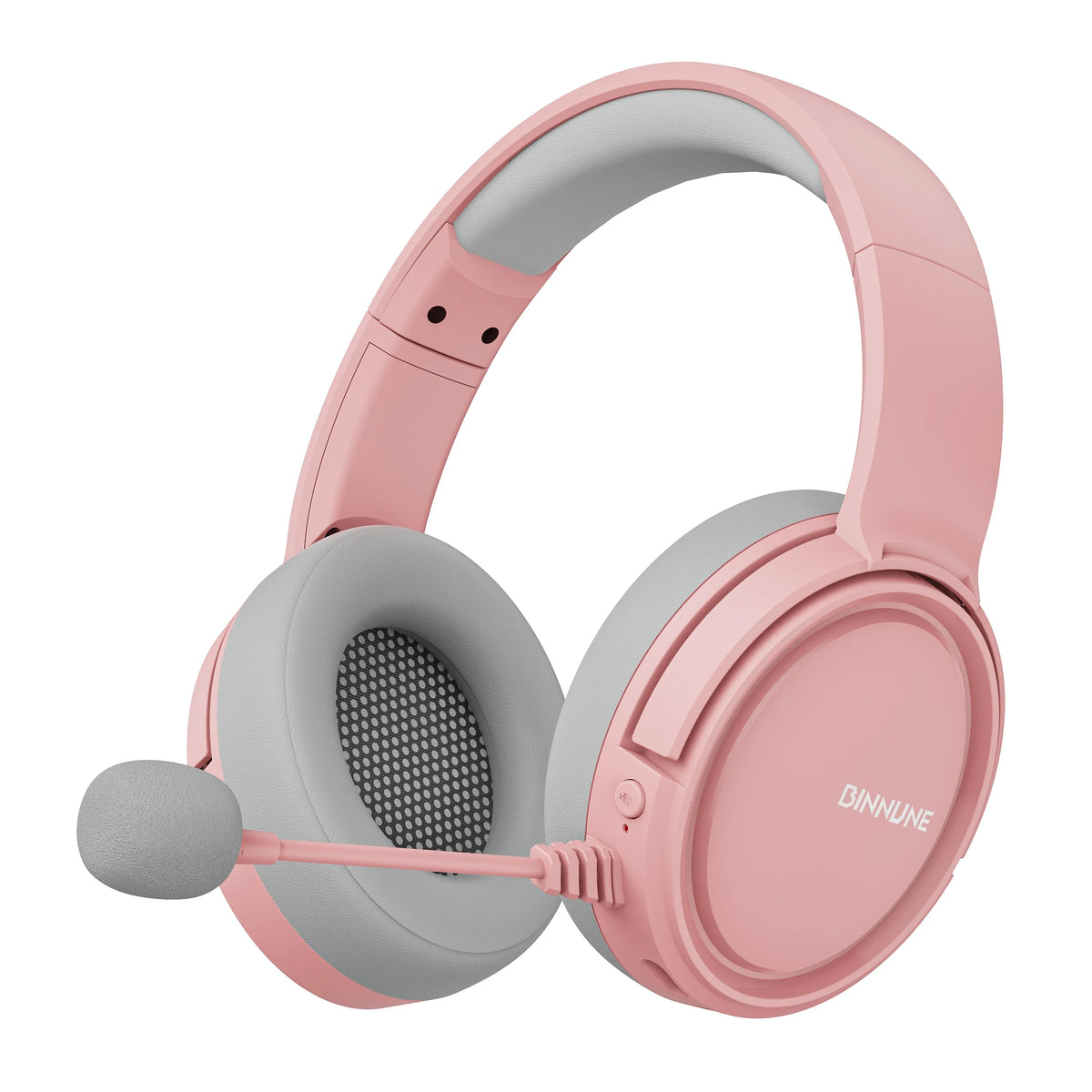 BINNUNE BW02 casque de jeu sans fil 2.4GHz USB Dongle Bluetooth 7.1 Surround suppression de bruit micro sur l'oreille casque pour PS5