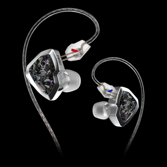 HIDIZS MY LIN (MS2 PRO Édition Spéciale) Écouteurs intra-auriculaires HiFi avec 1 transducteur dynamique et 1 transducteur armé de bobine (Hybrid Drivers), audio haute résolution 0,78 mm, écouteurs filaires