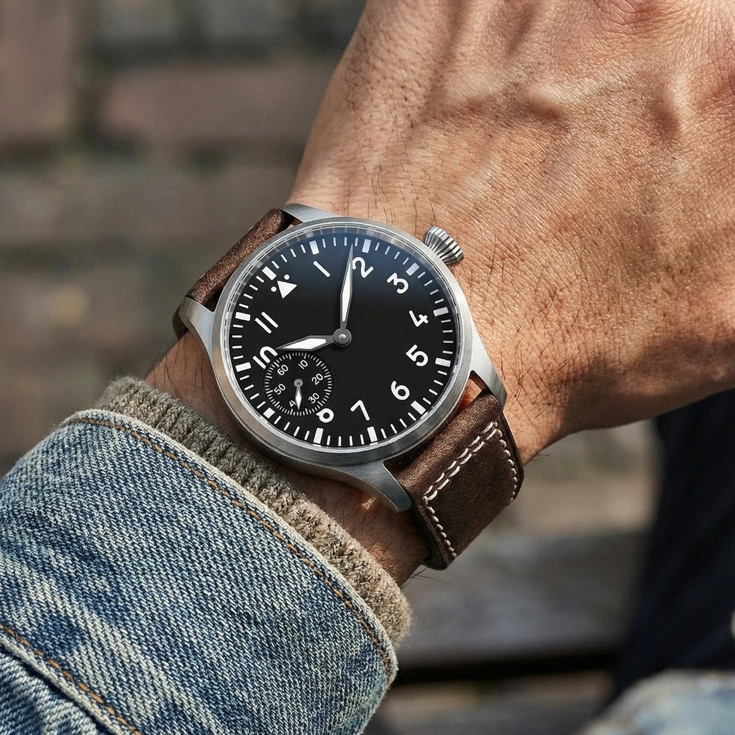 Corgeut Luxury Sapphire Glass 42 MM Dial St3600 Or St3601 Hand-Wound Movement 316L Steel Case Men's Watch 30 M Water Resistant