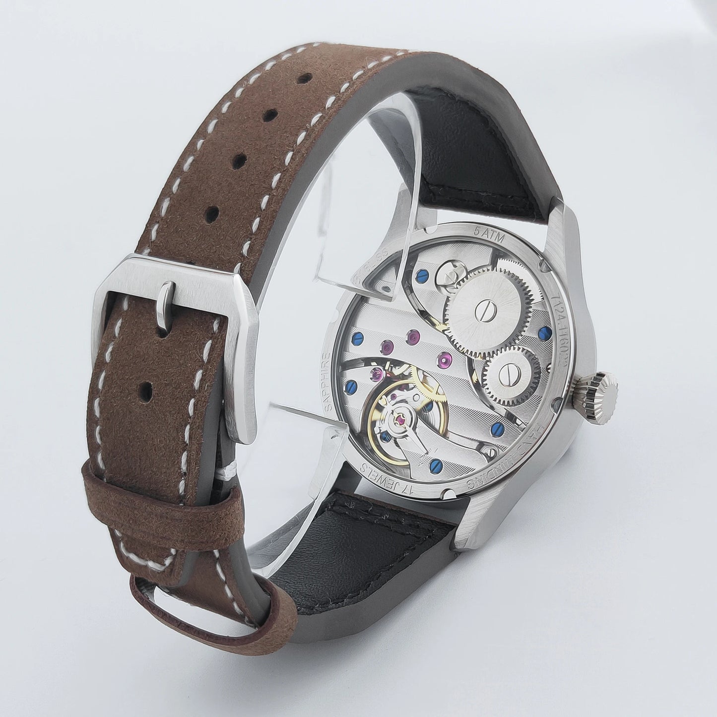 Corgeut Luxury Sapphire Glass 42 MM Dial St3600 Or St3601 Hand-Wound Movement 316L Steel Case Men's Watch 30 M Water Resistant