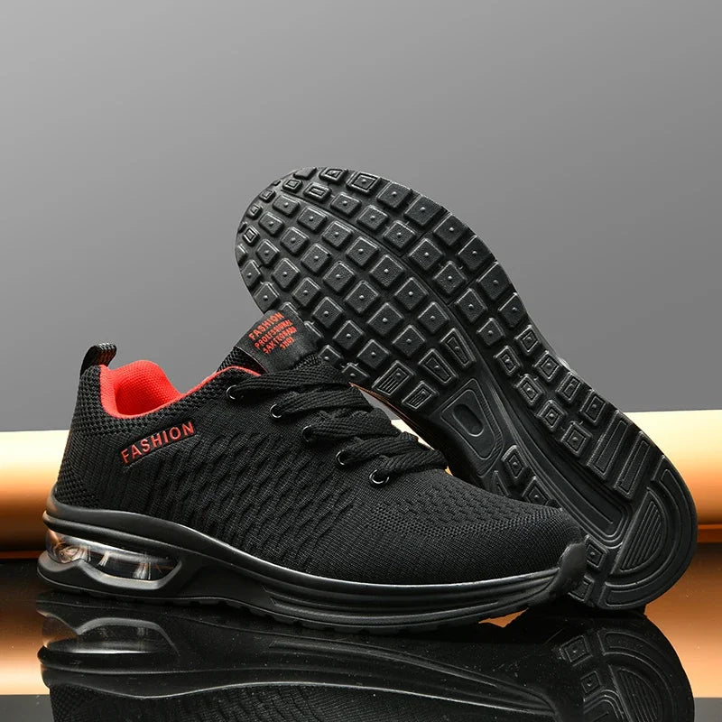 Men's Running Shoes Outdoor Sports Casual Mesh Tennis Shoes, Lace-Up Lightweight Gym Jogging Shoes for Men, 2025 New Male Sneakers