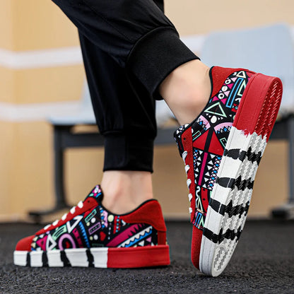 YRZL skateschoenen voor heren, canvas sneakers, casual ademende wandelschoenen, lichtgewicht platte herenschoenen, streetwear trend sportschoenen