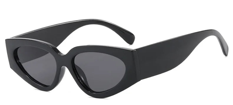 Ochelari de soare negri cu rame groase, model „Cat Eye”, pentru femei – ochelari de soare vintage la modă, ochelari clasici pentru doamne