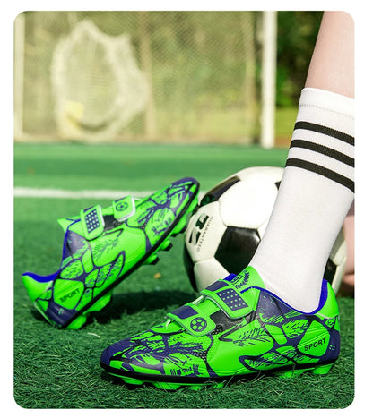 Soccer Cleats for Men and Women Breathable Lightweight Anti-Slip Firm Ground for Outdoor Football Training Match Sports