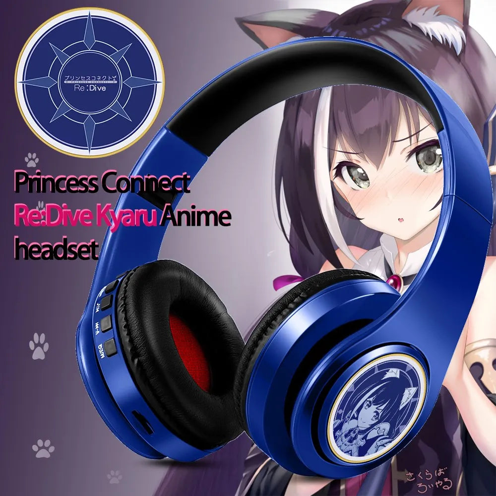 Wireless Silent Disco Headphone Anime Fate/Grand Order FGO Jeanne d'Arc Stereo Bluetooth Headphone for Playing Games Earphone