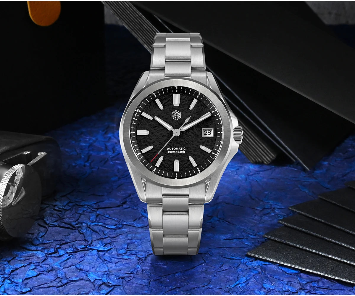 San Martin New Gada Fashion Sport Watch 39mm NH35 Automatic Mechanical Men Watches Dress Waterproof 100m Luminous SN0129