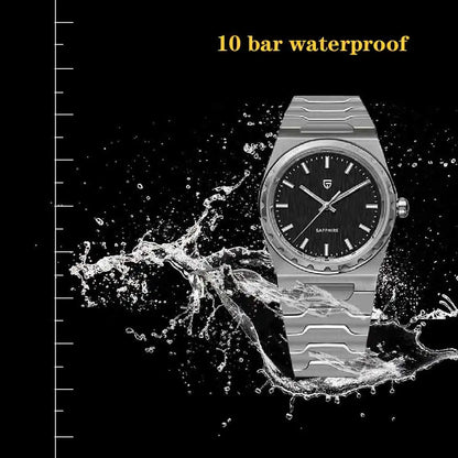 PAGANI DESIGN 2026 new ultra-thin 7mm quartz men's watch stainless steel sapphire 10Bar waterproof C3 upgrade V2 reloj hombre